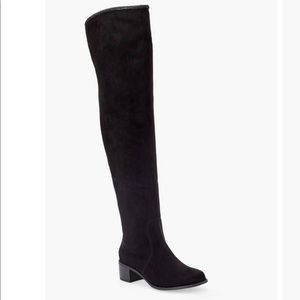 Black knee high boots